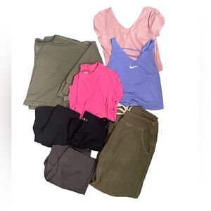Women’s Activewear Bundle Size Medium Nike Athleta Aerie 8 Pc Lot Gym Yoga